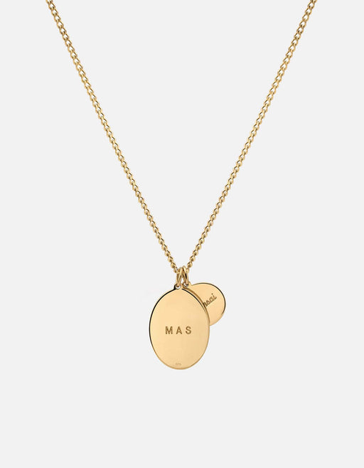 Miansai Necklaces Mini Dove Necklace, Gold Vermeil/Sand