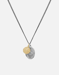 Miansai Necklaces Mini Dove Necklace, Sterling Silver/Gold polished silver/gold / 24 in. / Monogram: No