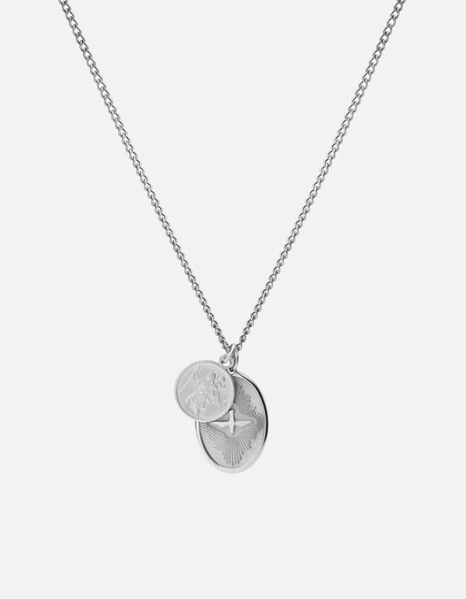 Miansai Necklaces Mini Dove Necklace, Sterling Silver Polished Silver / 24 in. / Monogram: No