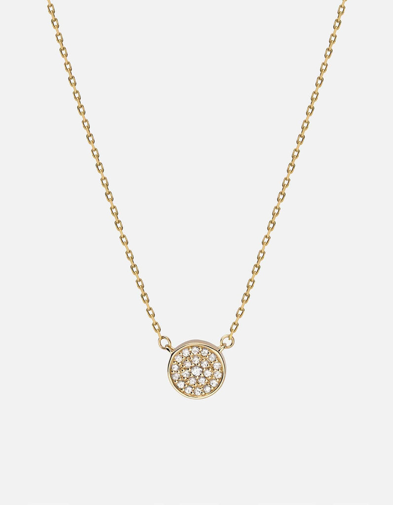 Miansai Necklaces Horizon Necklace, 14k Gold Pavé Polished 14k Gold/Pave / 18 in.