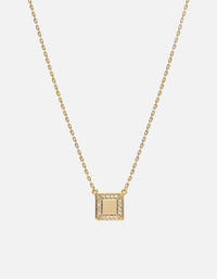 Miansai Necklaces Aria Necklace, Gold Vermeil/Sapphire Polished Gold/White Sapphire / 18 in.