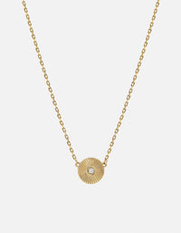 Miansai Necklaces Rey Necklace, 14k Gold Pavé Polished 14k Gold/Pave / 18 in. / Monogram: No