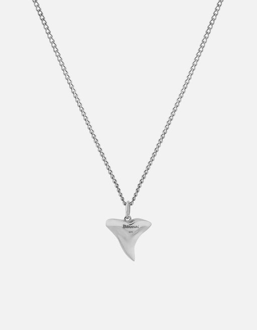 Miansai Necklaces Shark Tooth Necklace, Sterling Silver Polished Silver / 24 in.