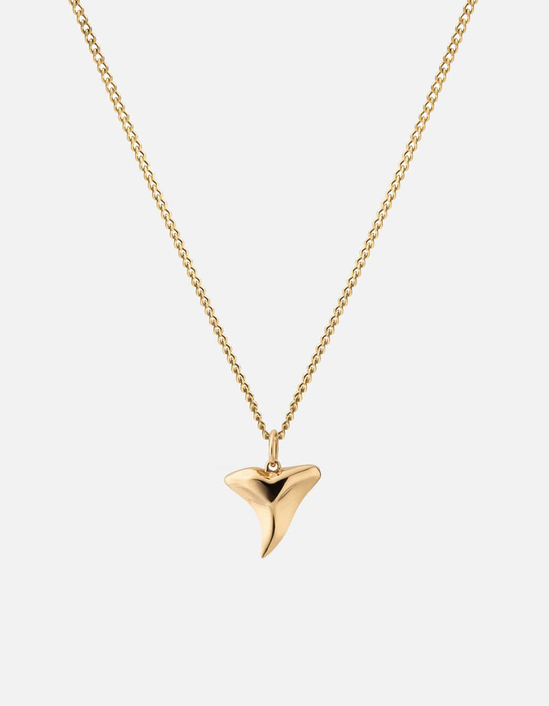 Miansai Necklaces Shark Tooth Necklace, Gold Vermeil Polished Gold / 24 in.