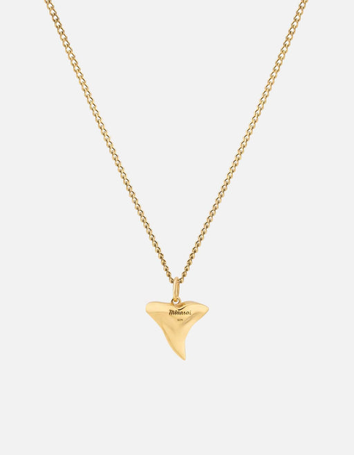Miansai Necklaces Shark Tooth Necklace, Gold Vermeil Polished Gold / 18 in.