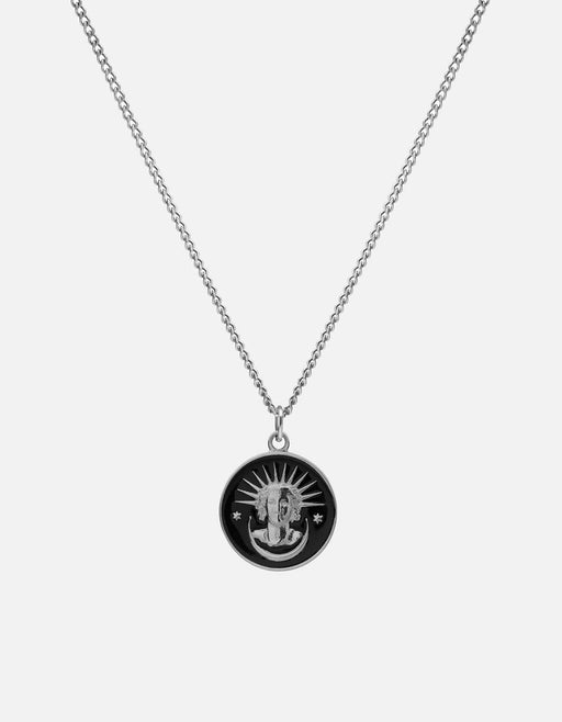 Miansai Necklaces Lady Liberty Necklace, Sterling Silver/Black Black / 24 in.