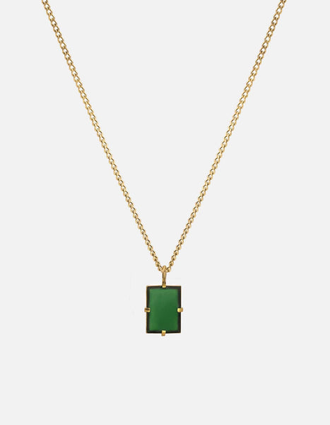 Lennox Necklace, Gold Vermeil/Green | Women's Necklaces | Miansai