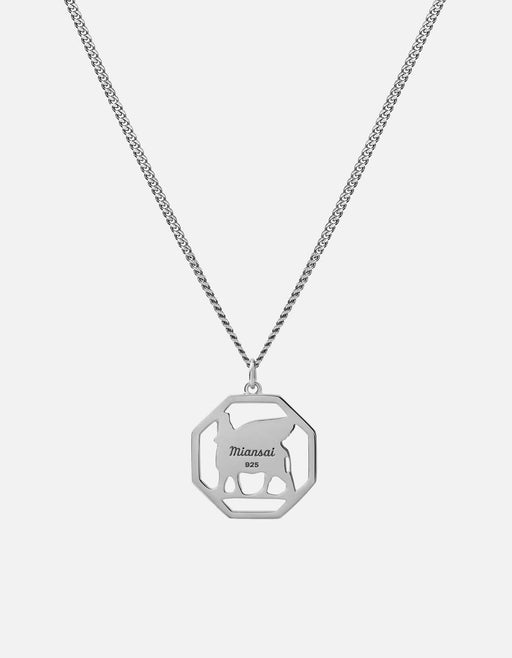Miansai Necklaces Lamassu Necklace, Sterling Silver Polished Silver / 22 in.