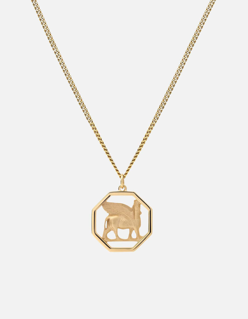 Miansai Necklaces Lamassu Necklace, Gold Vermeil Polished Gold / 22 in.