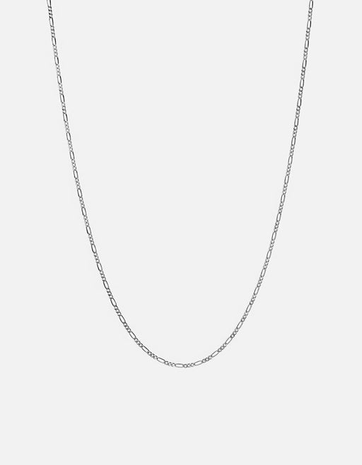 Miansai Necklaces Figaro Chain Necklace, Sterling Silver Polished Silver / 24 in.