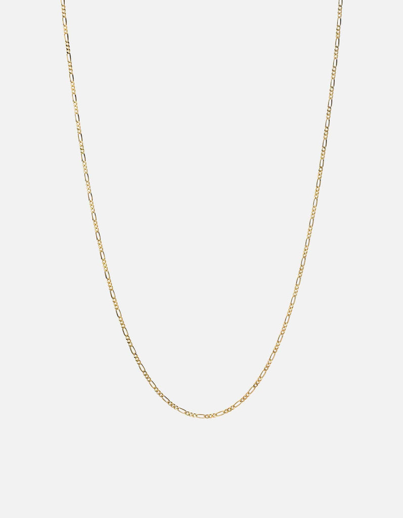 Miansai Necklaces Figaro Chain Necklace, Gold Vermeil Polished Gold / 24 in.