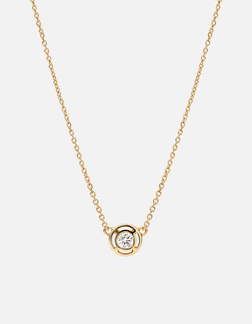 Miansai Necklaces Luna Necklace, 14K Gold/Diamond Polished Gold / 14-16 in.