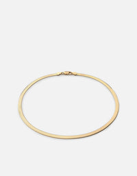 Miansai Necklaces Herringbone Choker, Gold Vermeil Polished Gold / 15 in.