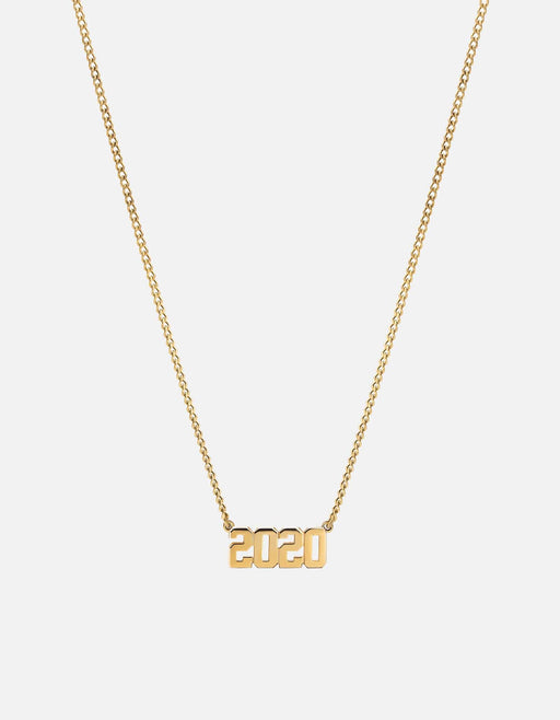 Miansai Necklaces Numero Necklace, 14k Gold Polished Gold / 21 in. / Monogram: Yes
