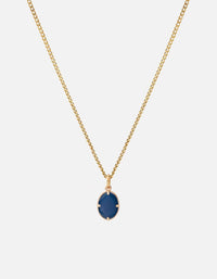 Miansai Necklaces Portal Necklace, Gold Vermeil/Blue Blue / 18 in. / Monogram: No