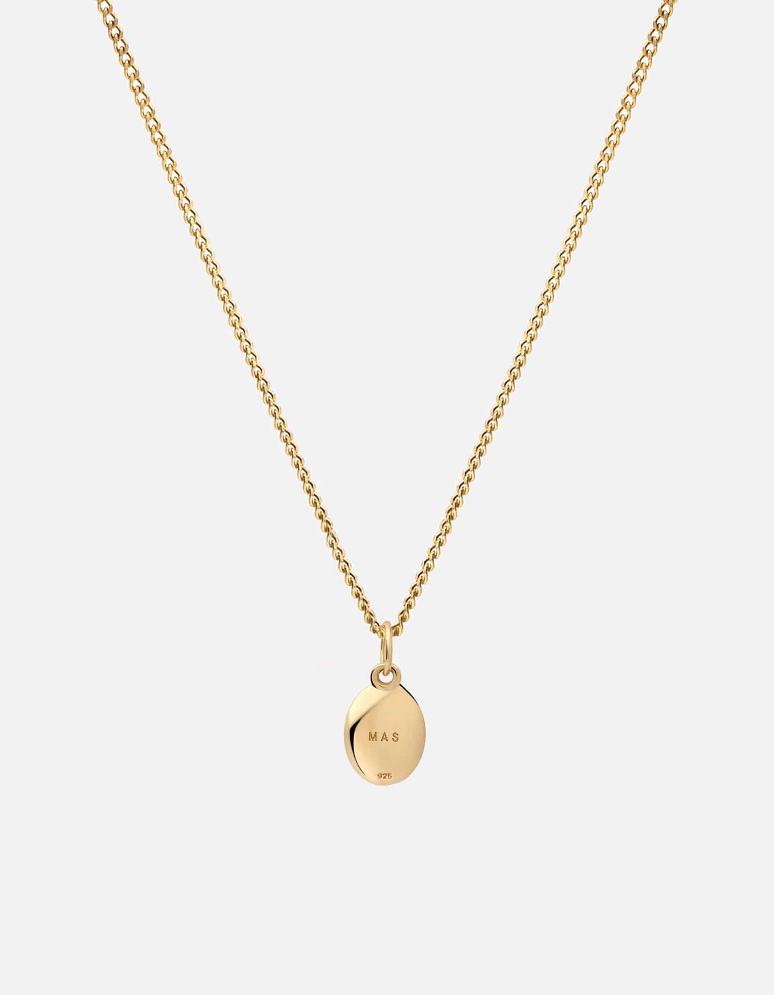 Portal Pendant Necklace w/ Enamel, Gold Vermeil | Men's Necklaces