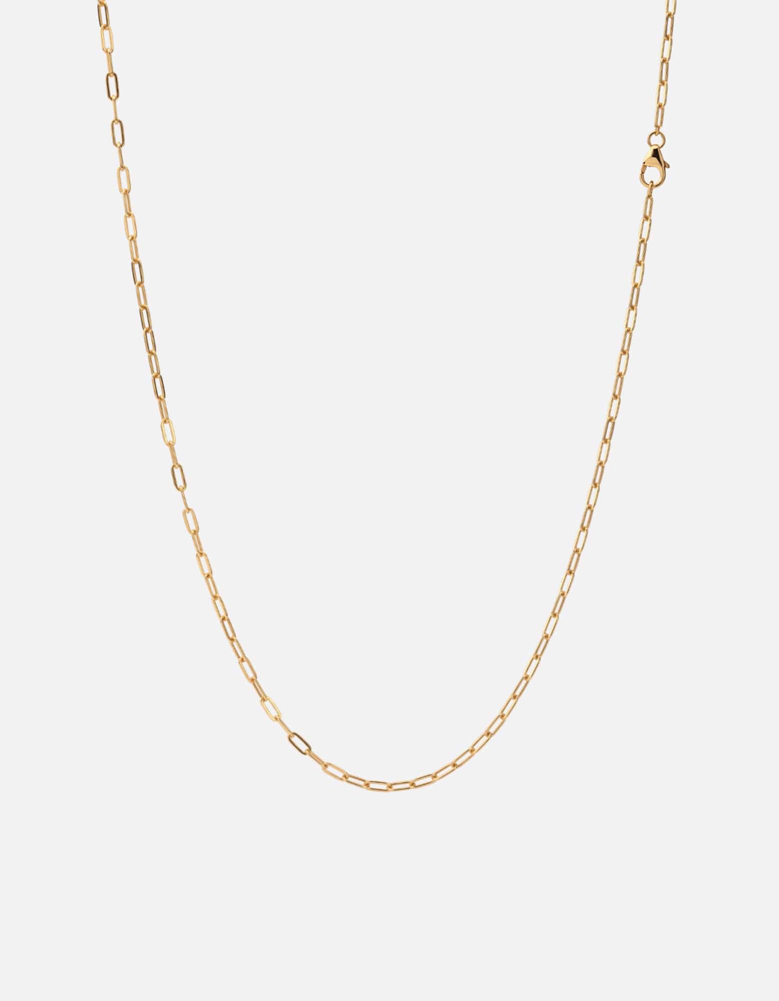 Men's 2.5mm Volt Link Cable Chain Necklace, Gold Vermeil | Miansai