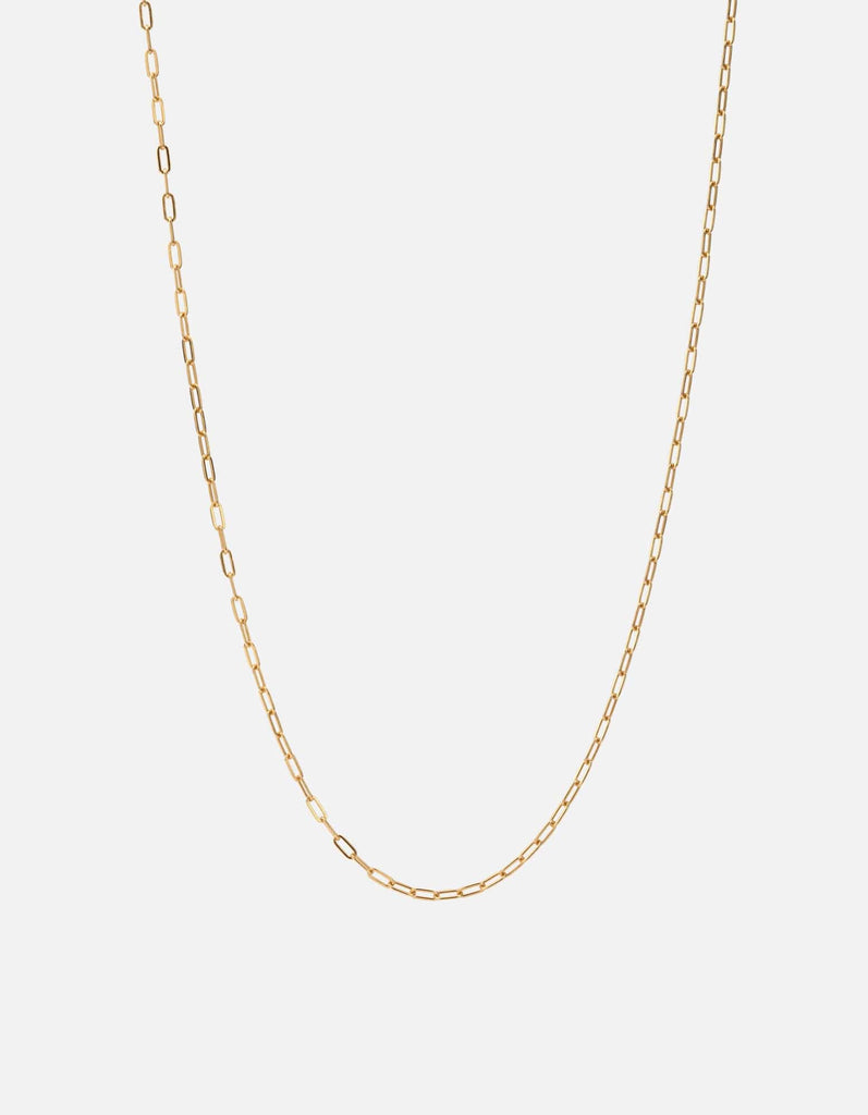 Miansai Necklaces 2.5mm Volt Link Cable Chain Necklace, Gold Polished Gold Vermeil / 24 in.