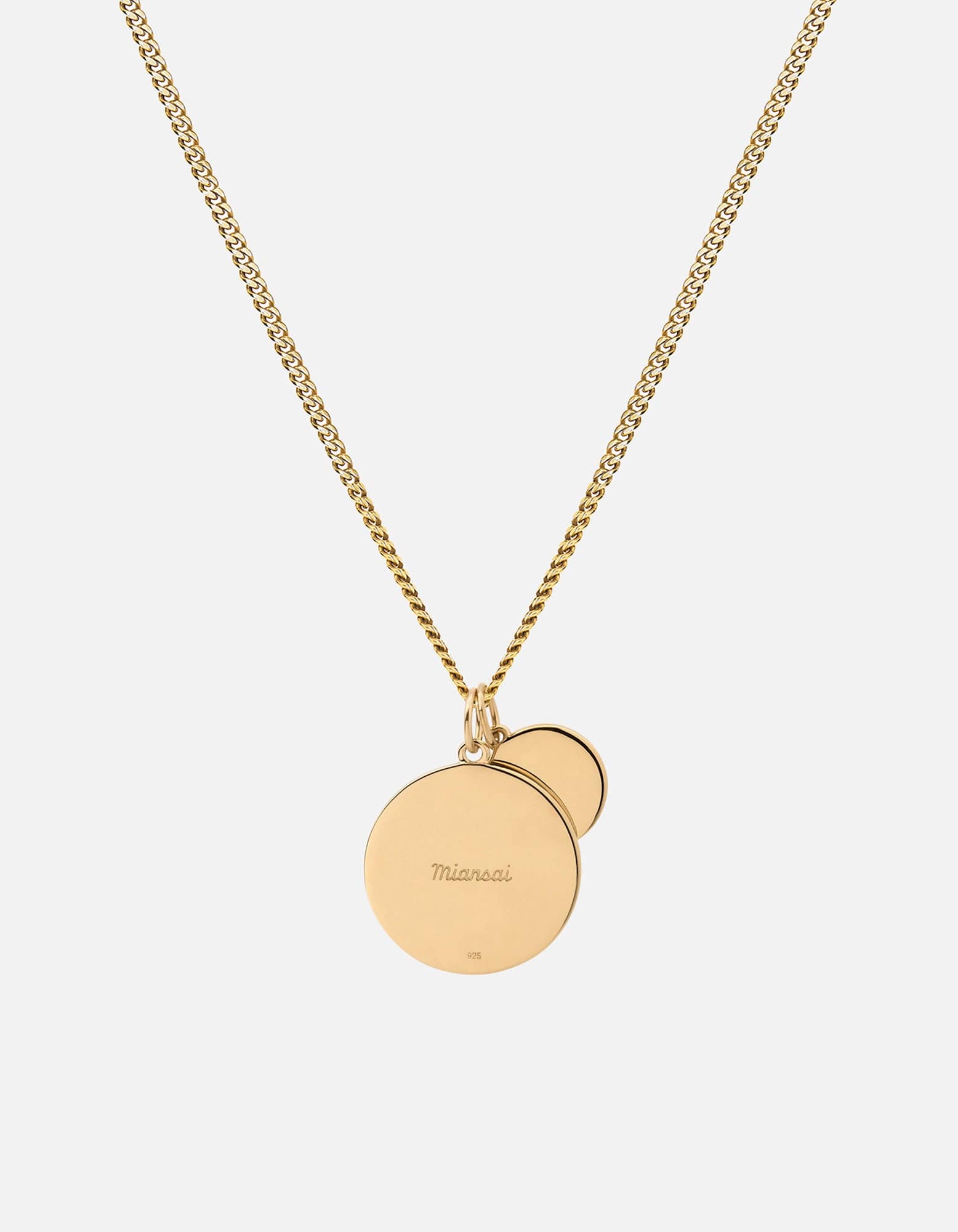 Men's Saint Christopher Surf Necklace, Gold Vermeil/Green | Miansai Men's Saint Christopher Surf Necklace, Gold Vermeil/Green | Miansai