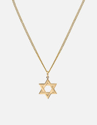 Miansai Necklaces Star of David I Necklace, Gold Vermeil Polished Gold / 22 in.