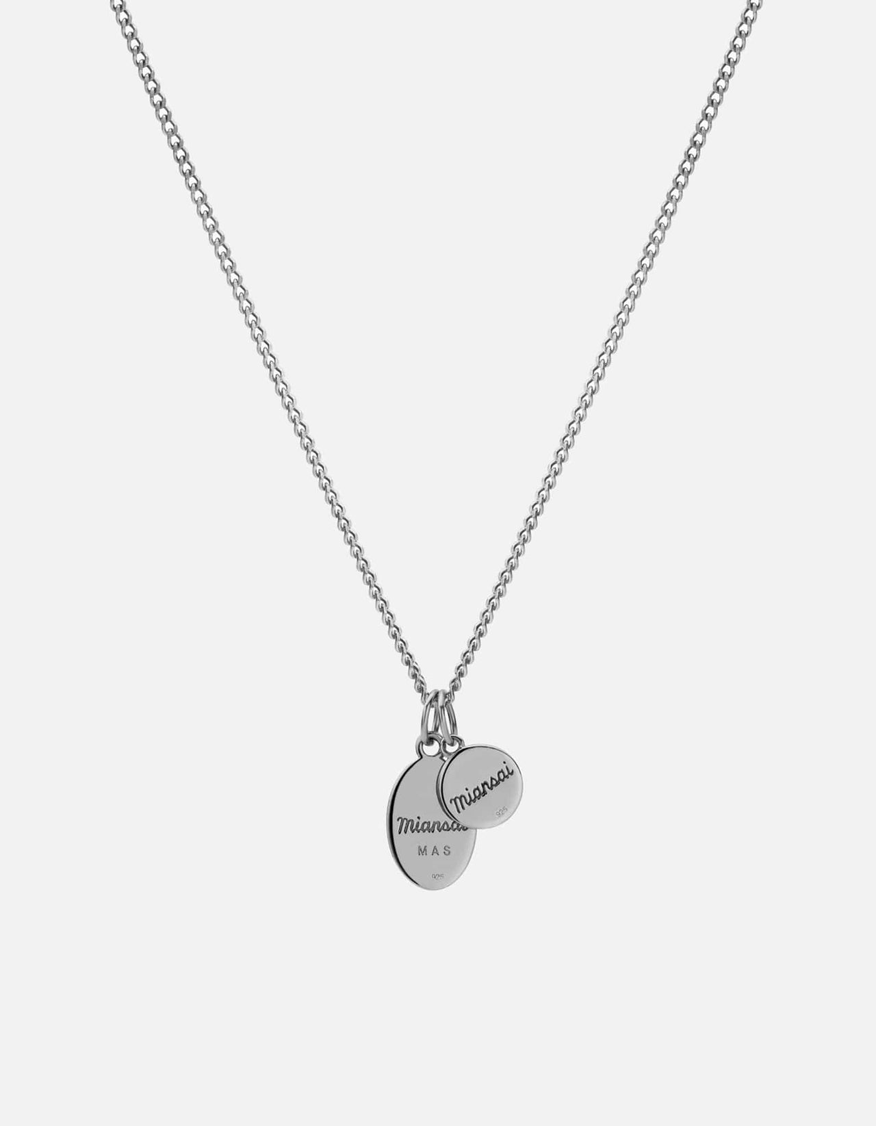 Croix + Mini St Christopher Pendant Necklace, Sterling Silver