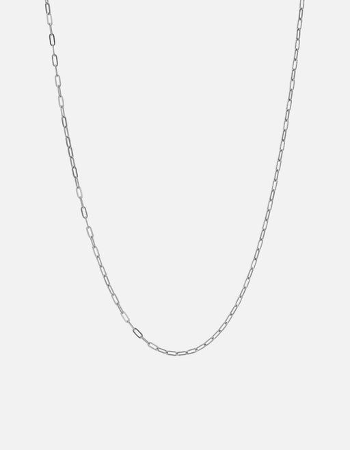 Miansai Necklaces Volt Link Paper Clip Necklace, Sterling Silver Polished Silver / 24 in.