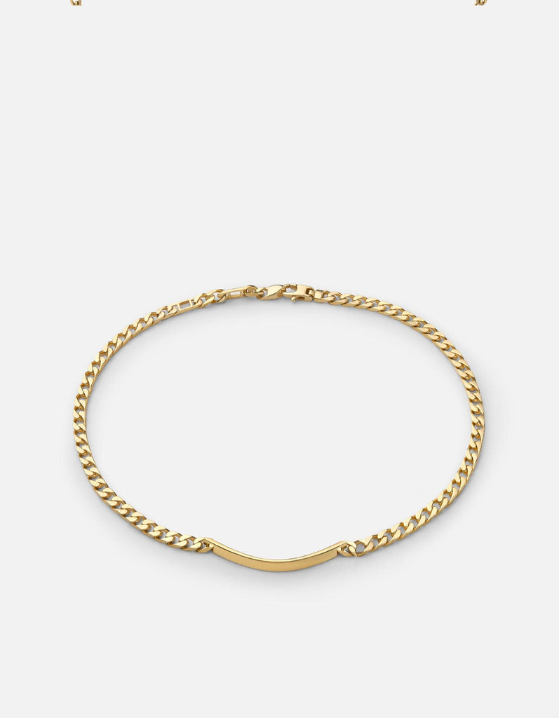 Miansai Necklaces 4mm ID Cuban Chain Choker, Gold Vermeil