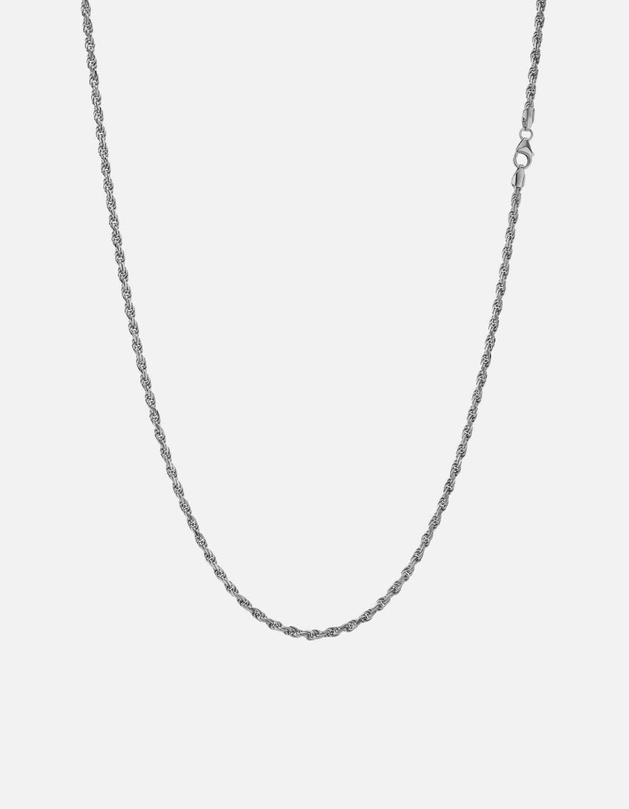 Rope Chain Necklace | Rope Chain Bracelet | Outspoke Official Rhodium / 22 x 24