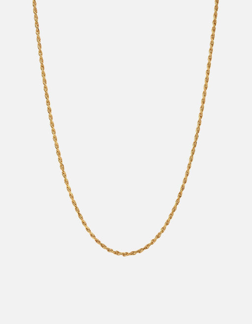 Miansai Necklaces 2.4mm Rope Chain Necklace, Gold Vermeil Polished Gold / 22 in.