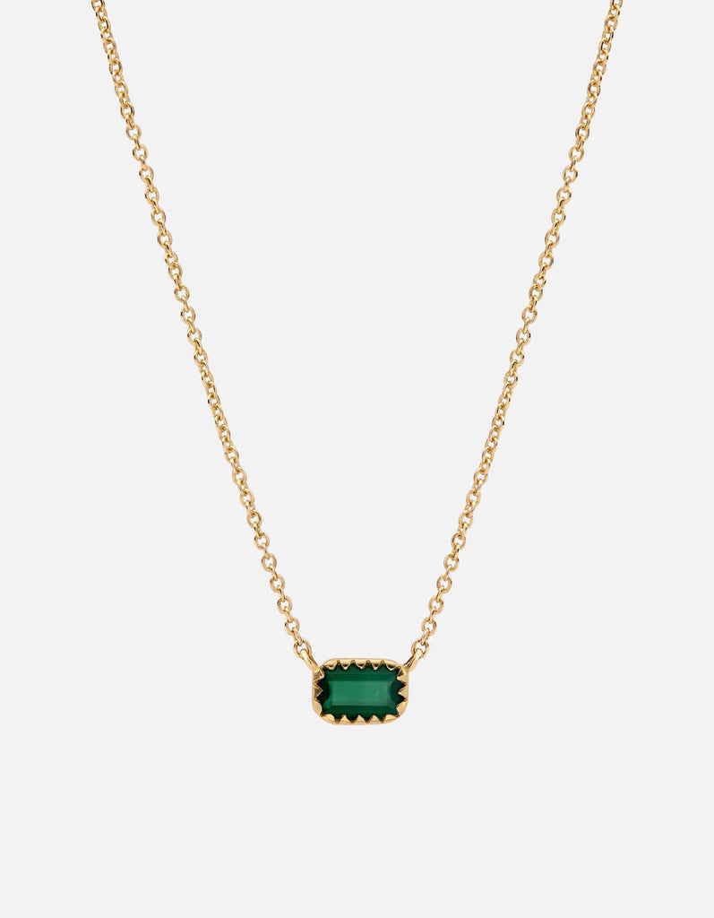 Miansai Necklaces Inari Chalcedony Necklace, 14k Gold Polished Gold / 16-18 in.
