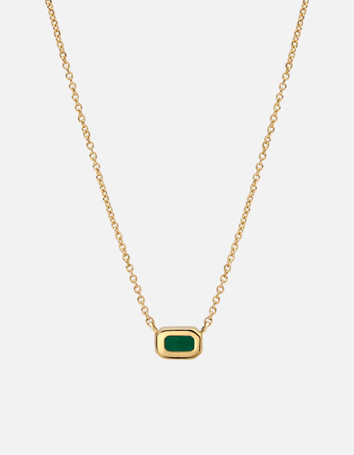 Miansai Necklaces Inari Chalcedony Necklace, 14k Gold Polished Gold / 16-18 in.