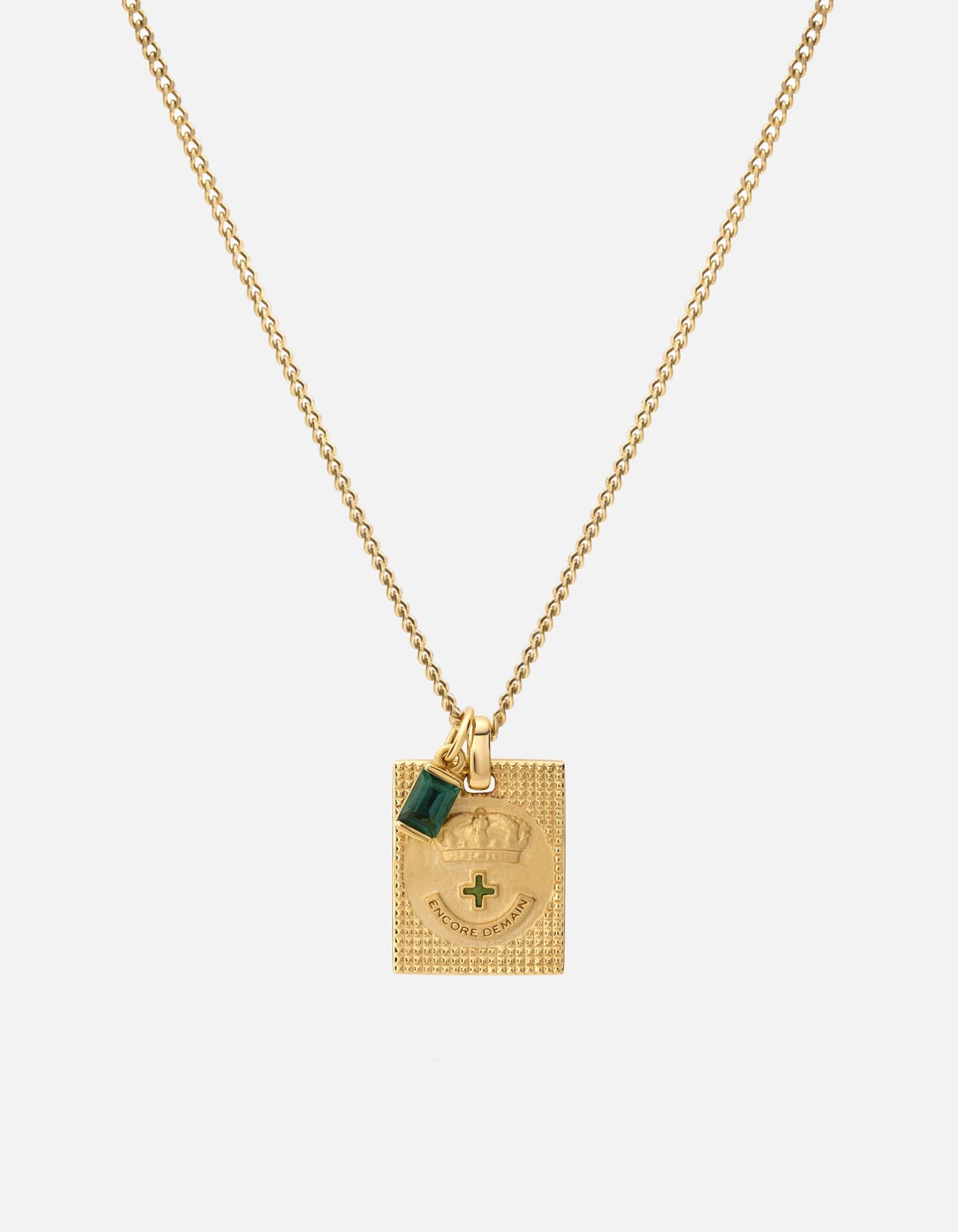 Miansai Men's Lineage Quartz Necklace, Gold Vermeil, Size 21 in.