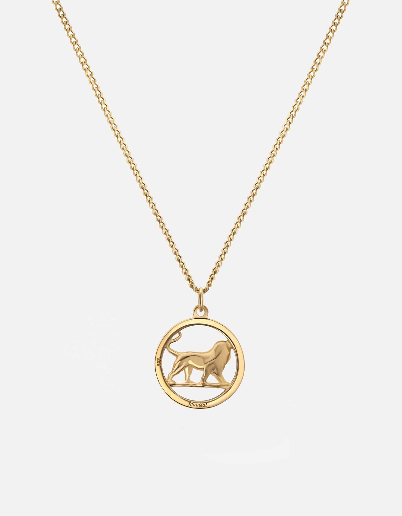 新品 Miansai ミアンサイ Lev Lion ライオン ネックレス Lev Lion Pendant Necklace, Gold Vermeil | Men's Necklaces | Miansai