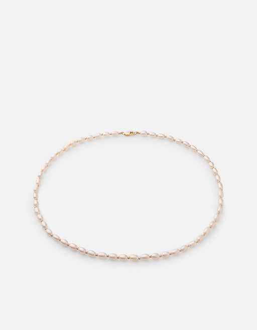 Miansai Necklaces Perla Choker, Gold Vermeil/Pearls Polished Gold w/Pearls / 15 in.