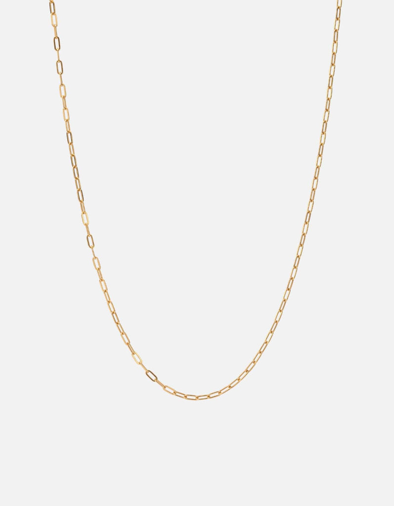 Miansai Necklaces 2.5mm Volt Link Cable Chain Necklace, 14k Gold Polished Gold / 24 in.