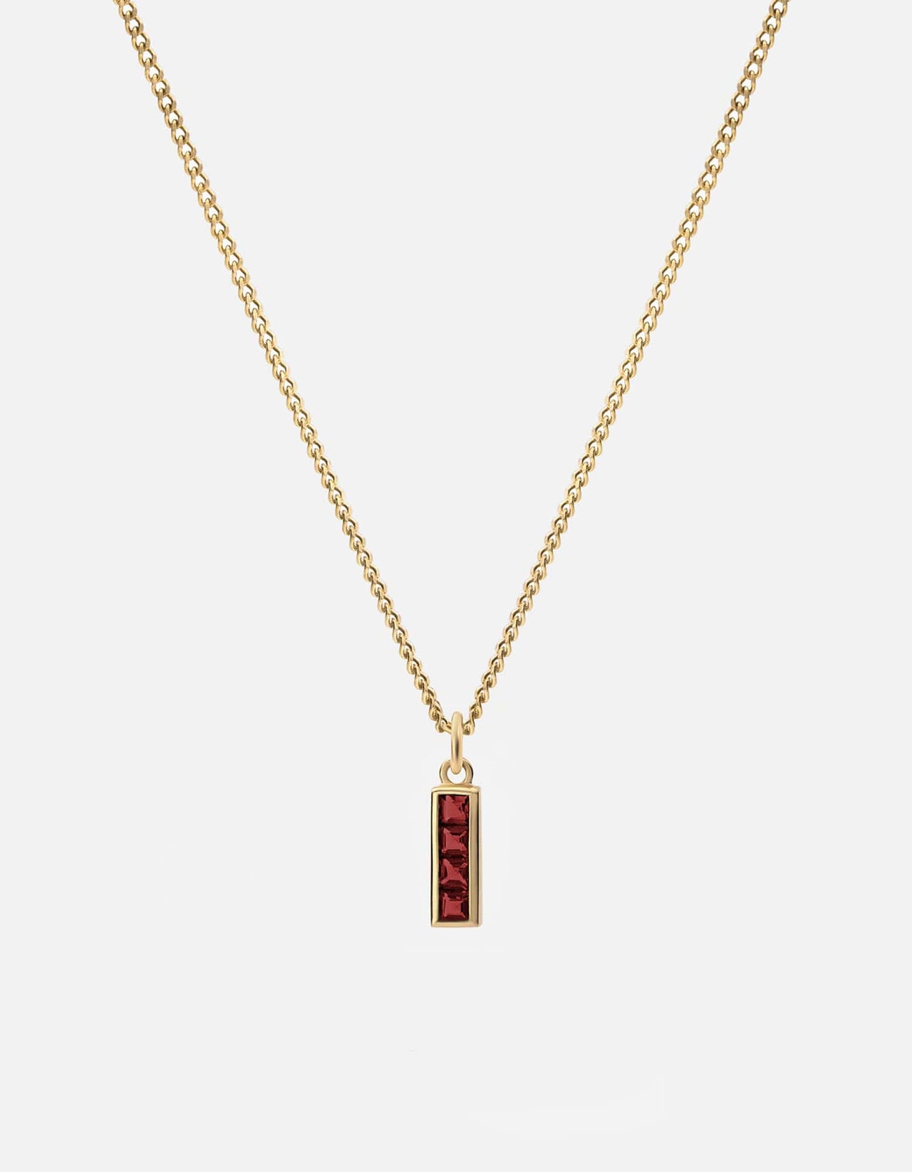 Garnet Bezel Set Necklace | Ivy Rhode