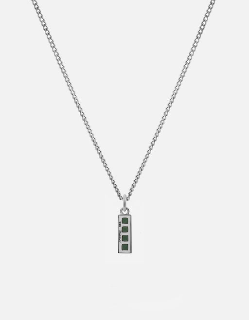 Miansai Necklaces Totem Quartz Necklace, Sterling Silver Green / 21 in.