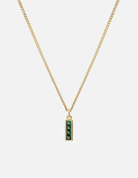 Miansai Necklaces Totem Quartz Necklace, Gold Vermeil Green / 21 in.