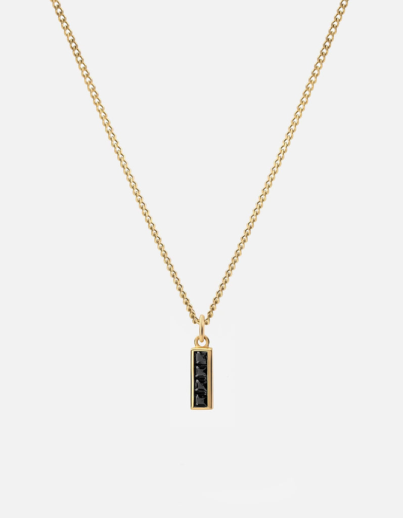 Miansai Necklaces Totem Spinels Necklace, Gold Vermeil Black / 21 in.