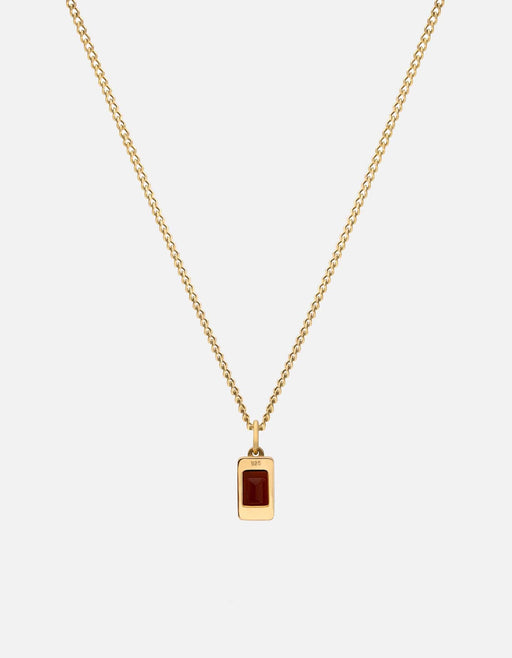 Miansai Necklaces Valor Garnet Necklace, Gold