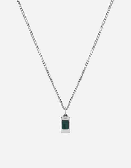 Miansai Necklaces Valor Quartz Necklace, Sterling Silver Green / 21 in.
