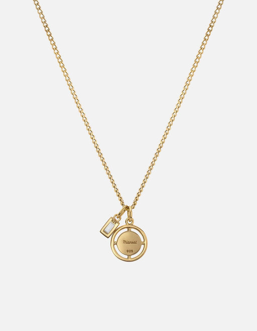 Miansai Necklaces Guardian Quartz Necklace, Gold Vermeil Smoky / 18 in.
