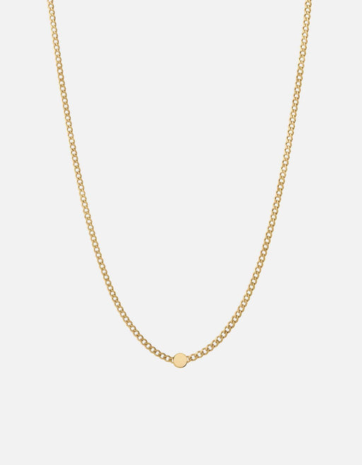 Miansai Necklaces Type Chain Necklace, Gold Vermeil 1 Letter / Polished Gold / 24 in. / Monogram: Yes
