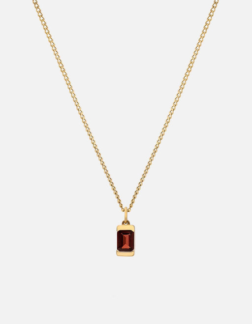 Miansai Necklaces Valor Garnet Necklace, Gold