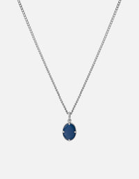 Miansai Necklaces Portal Necklace, Sterling Silver/Blue Blue / 21 in. / Monogram: No