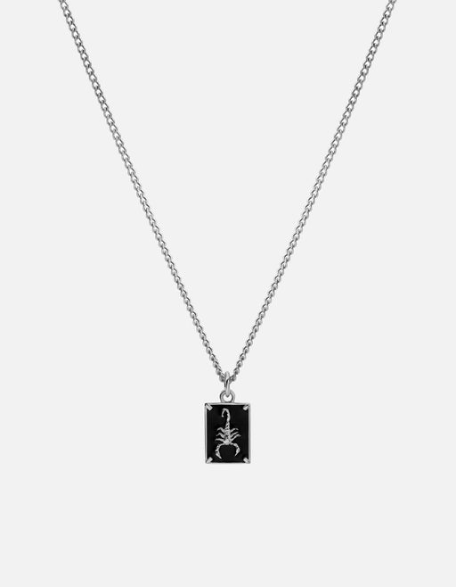 Miansai Necklaces Scorpius Necklace, Sterling Silver/Black Black / 24 in. / Monogram: No