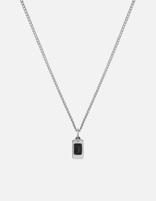 Miansai Necklaces Valor Onyx Necklace, Sterling Silver Black / 21 in.