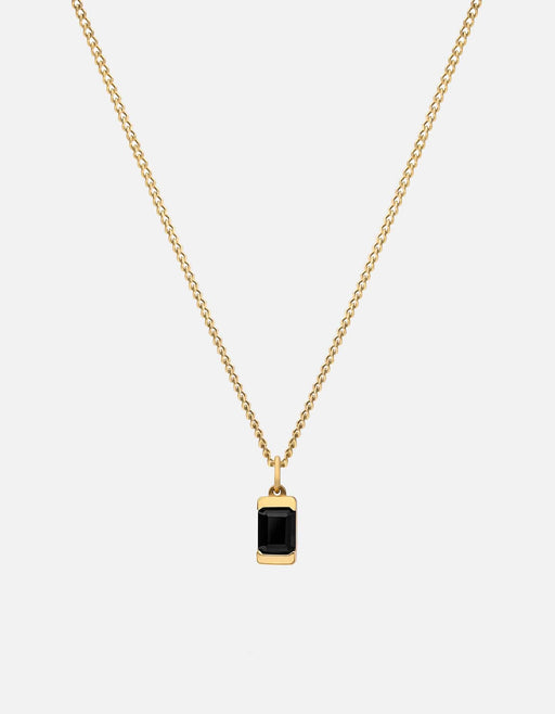 Miansai Necklaces Valor Spinels Necklace, 14k Gold Black / 21 in.
