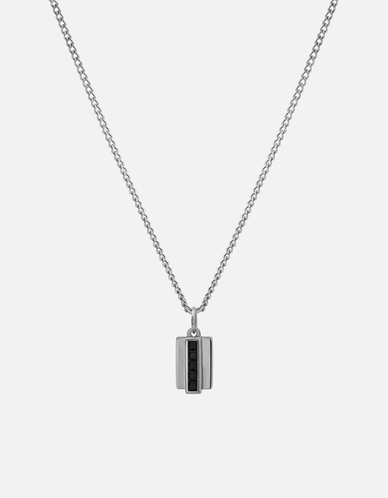 Vertigo Onyx Pendant Necklace, Sterling Silver | Men\'s Necklaces | Miansai