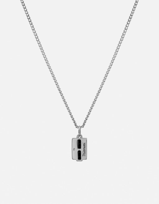 Miansai Necklaces Vertigo Onyx Necklace, Sterling Silver Black / 21 in.